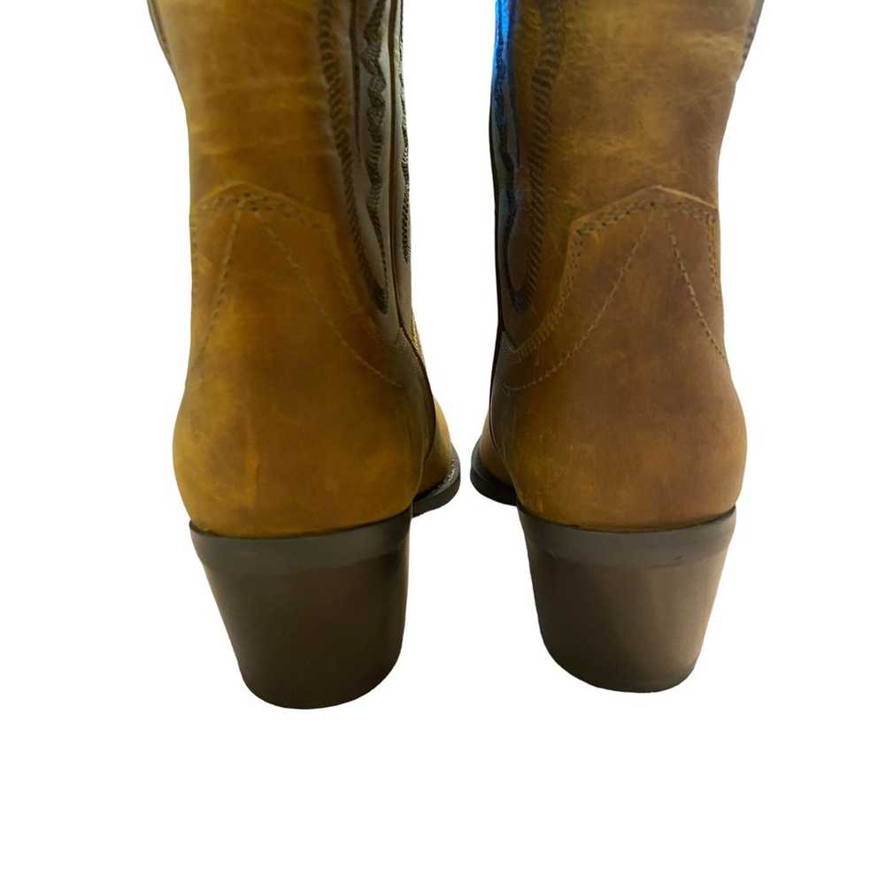 Jeffrey Campbell Dagget Heeled Western Boots Leat… - image 12