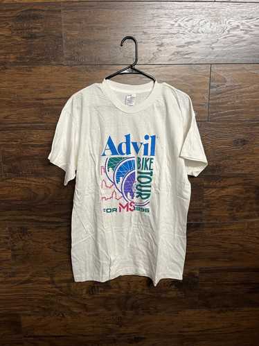 Designer Vintage Advil T-shirt Bike Tour for MS 19