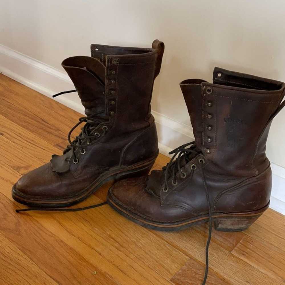 Chippewa lace up boots - image 7