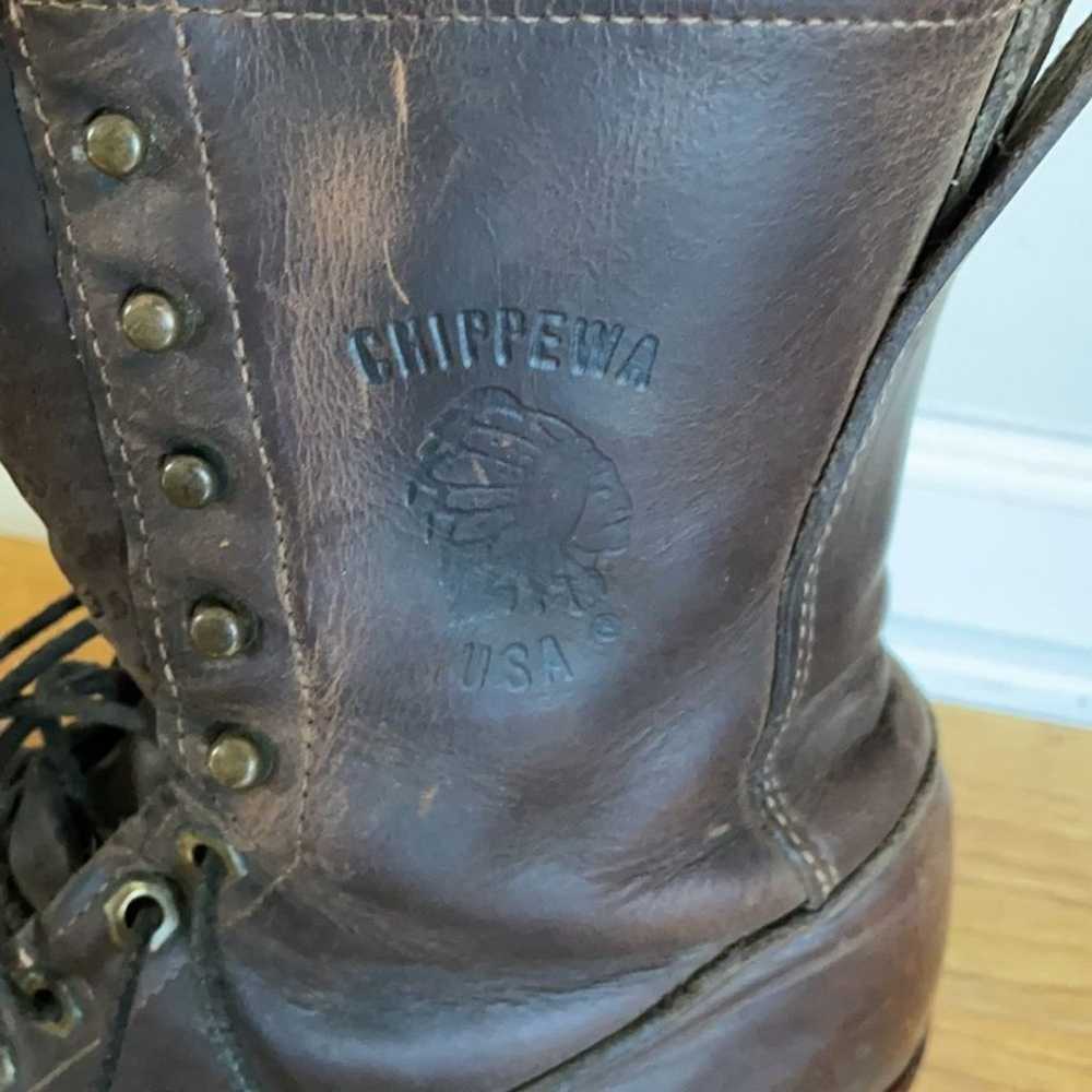 Chippewa lace up boots - image 8