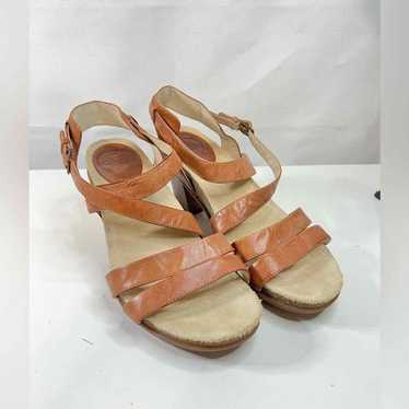 Abeo "Biana" Tan Leather Strappy Comfort Sandals … - image 1