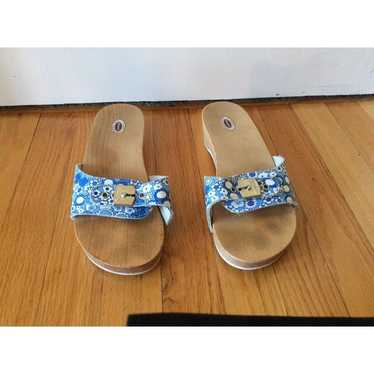 Scholl wooden sandals fashion uk