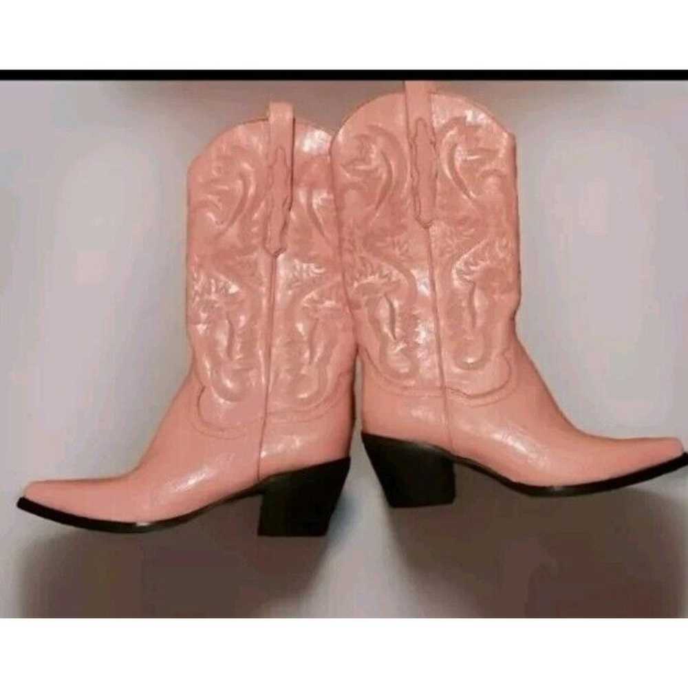 Jeffery Campbell Pink Dagger Cowboy Size 9 Free P… - image 1