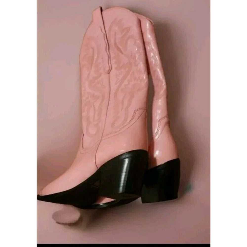 Jeffery Campbell Pink Dagger Cowboy Size 9 Free P… - image 5