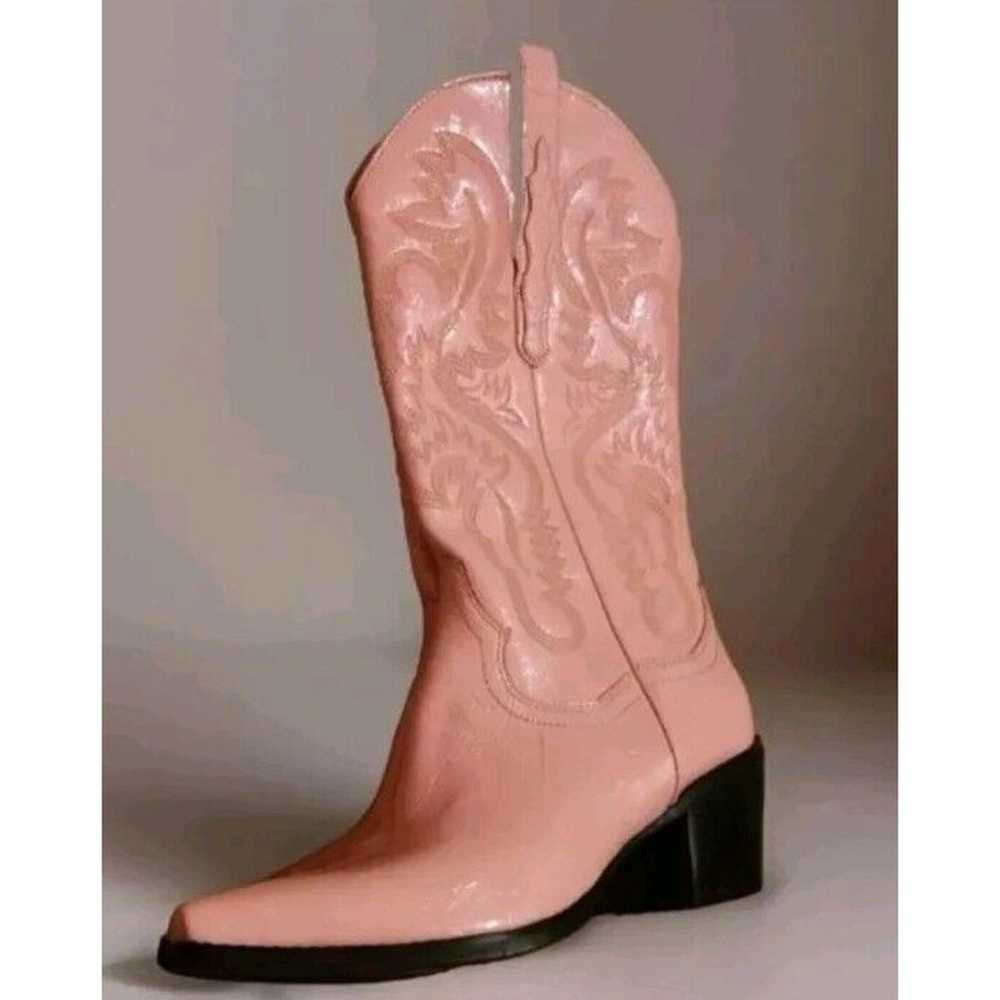 Jeffery Campbell Pink Dagger Cowboy Size 9 Free P… - image 6