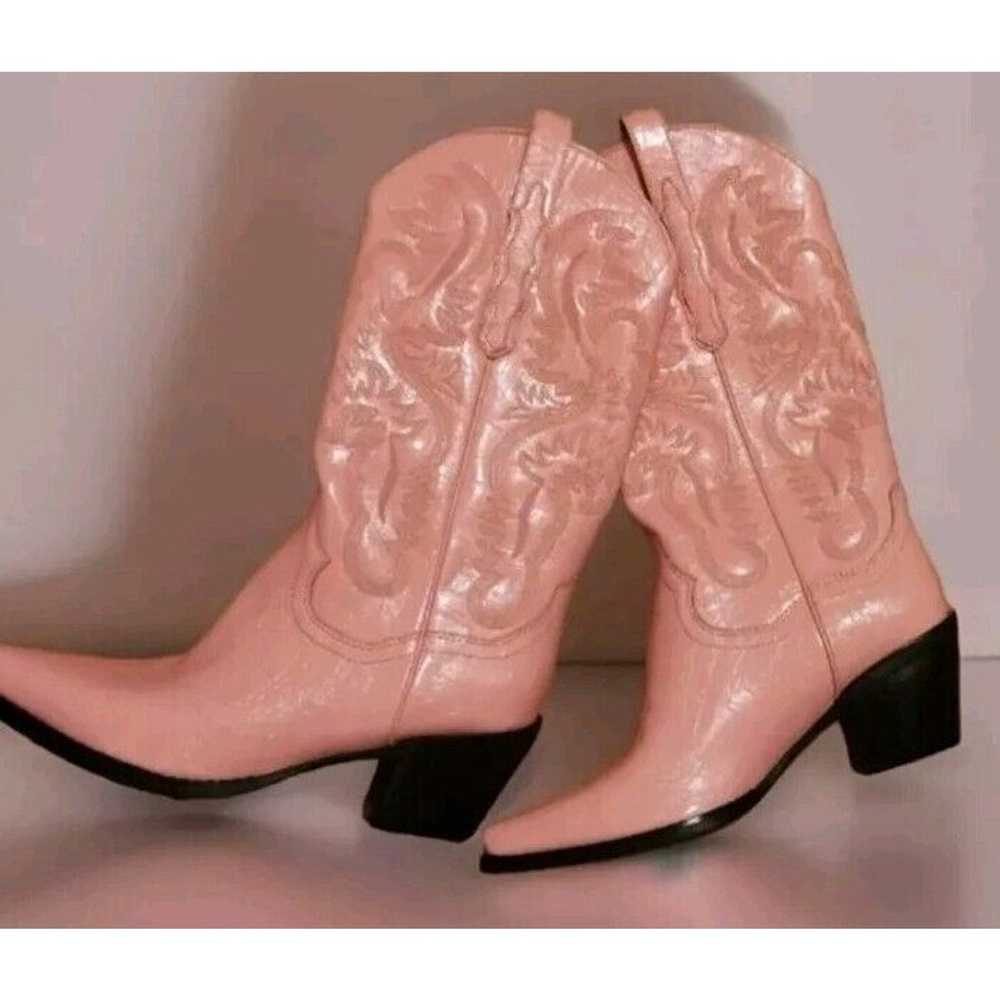 Jeffery Campbell Pink Dagger Cowboy Size 9 Free P… - image 7