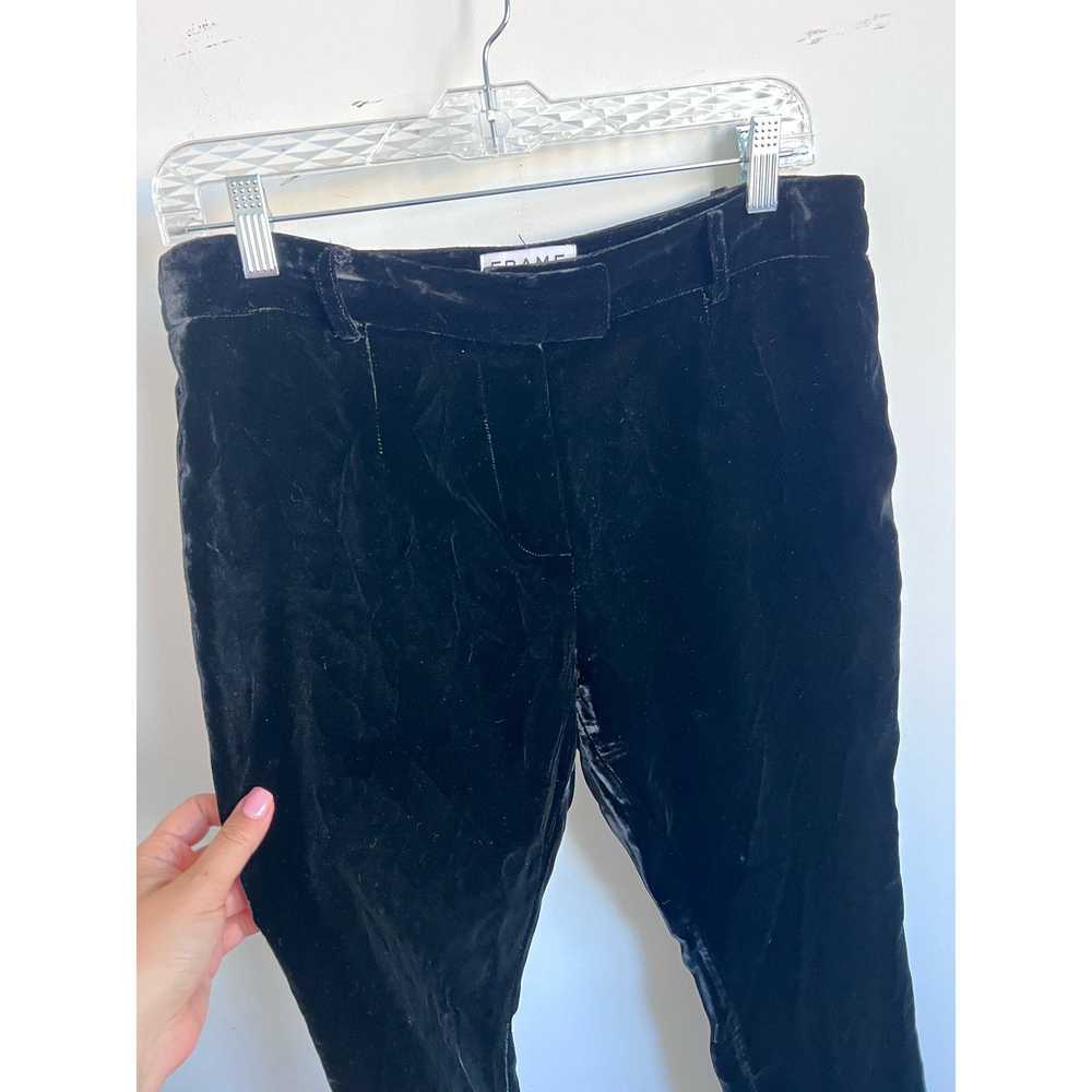 Frame Frame Atelier black velvet pants size 28 - image 4