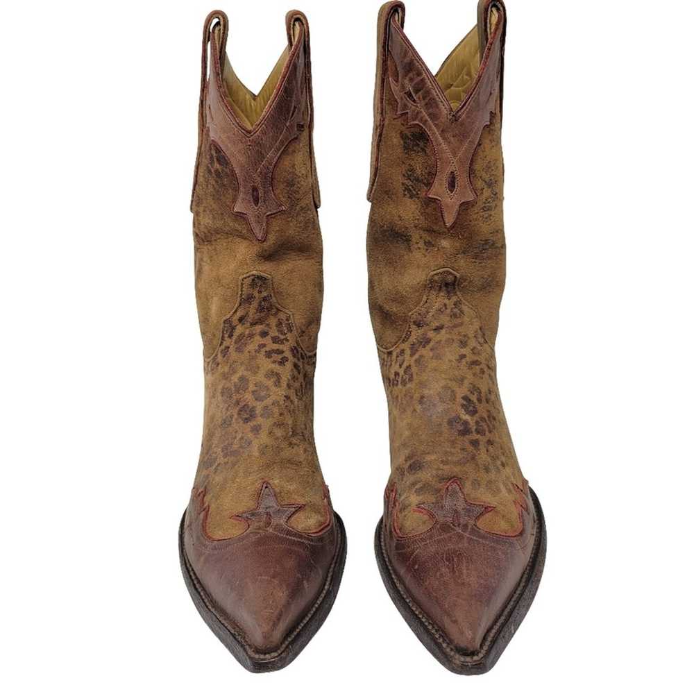 Old Gringo Leopardito Villa Leather Suede Brown C… - image 3