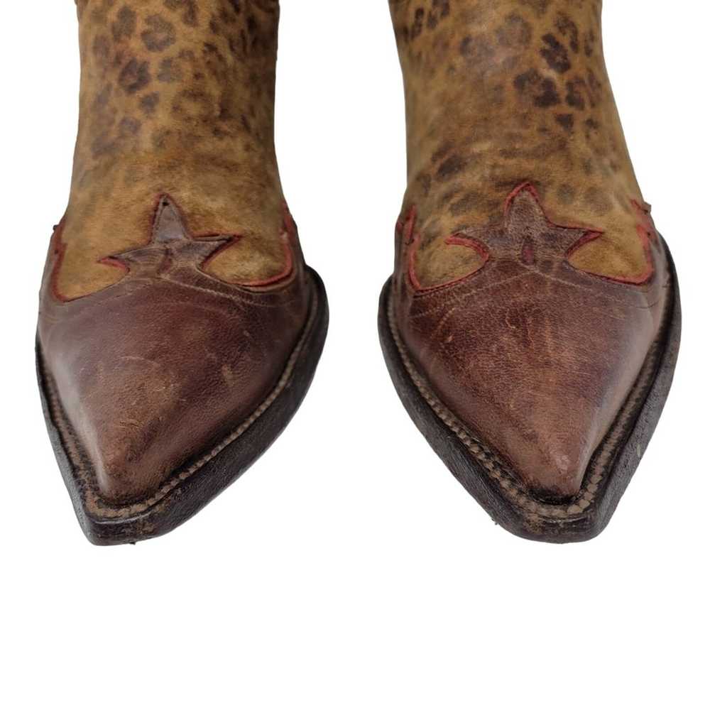 Old Gringo Leopardito Villa Leather Suede Brown C… - image 5