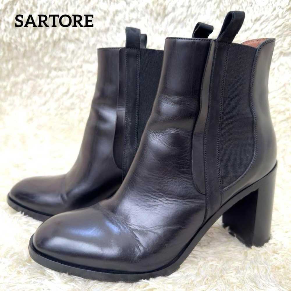 【Excellent condition】SARTORE Side Gore Short Boot… - image 1