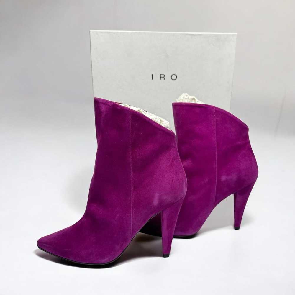 IRO Size US 5.5 Women’s High Heel Boots Purple Su… - image 1