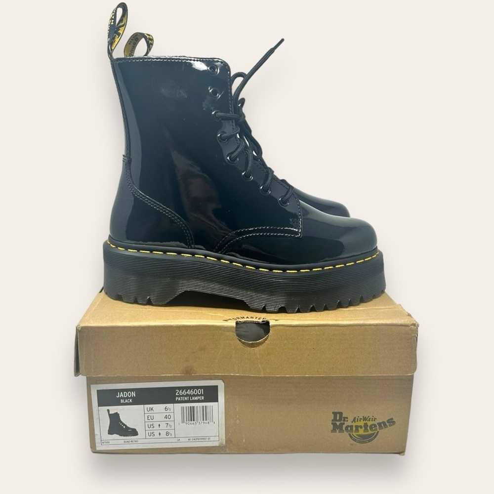 NWOT Dr. Doc Martens Jadon Black Patent Leather P… - image 1