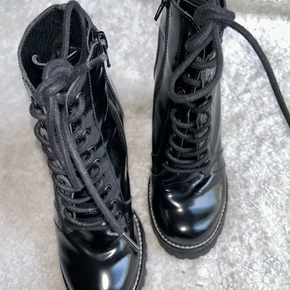 JEFFREY CAMPBELL Legion Black Box Leather Lace Up… - image 5