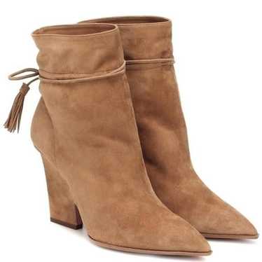 AQUAZZURA
Sartorial 95 suede ankle boots - used