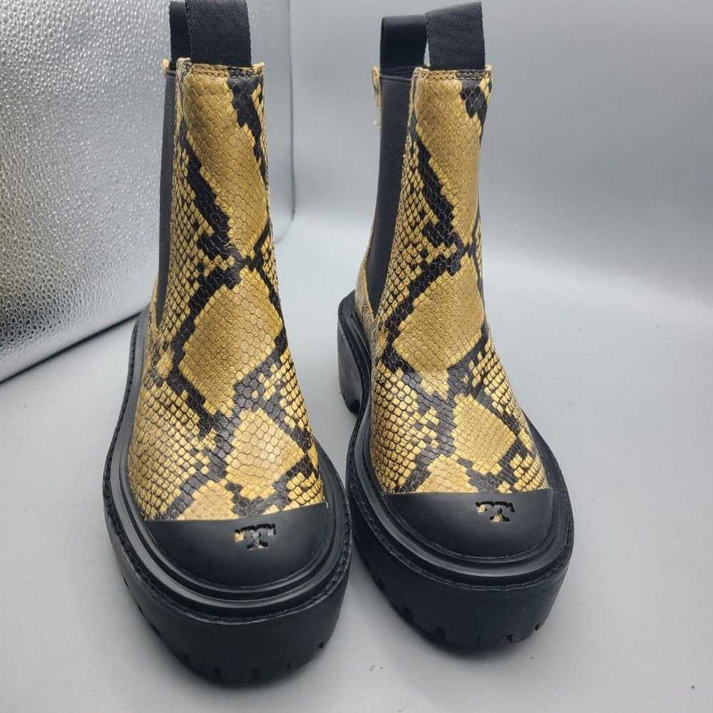 TORY BURCH Chelsea women boots snake embossed lea… - image 3