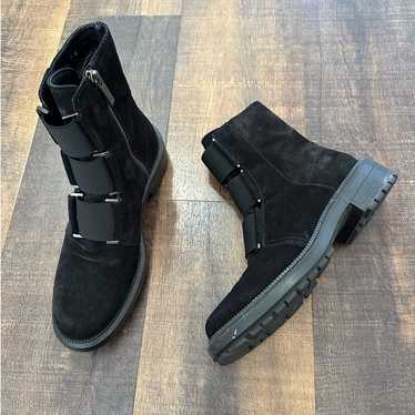 Aquatalia Liv Weatherproof Suede Booties in Black… - image 1