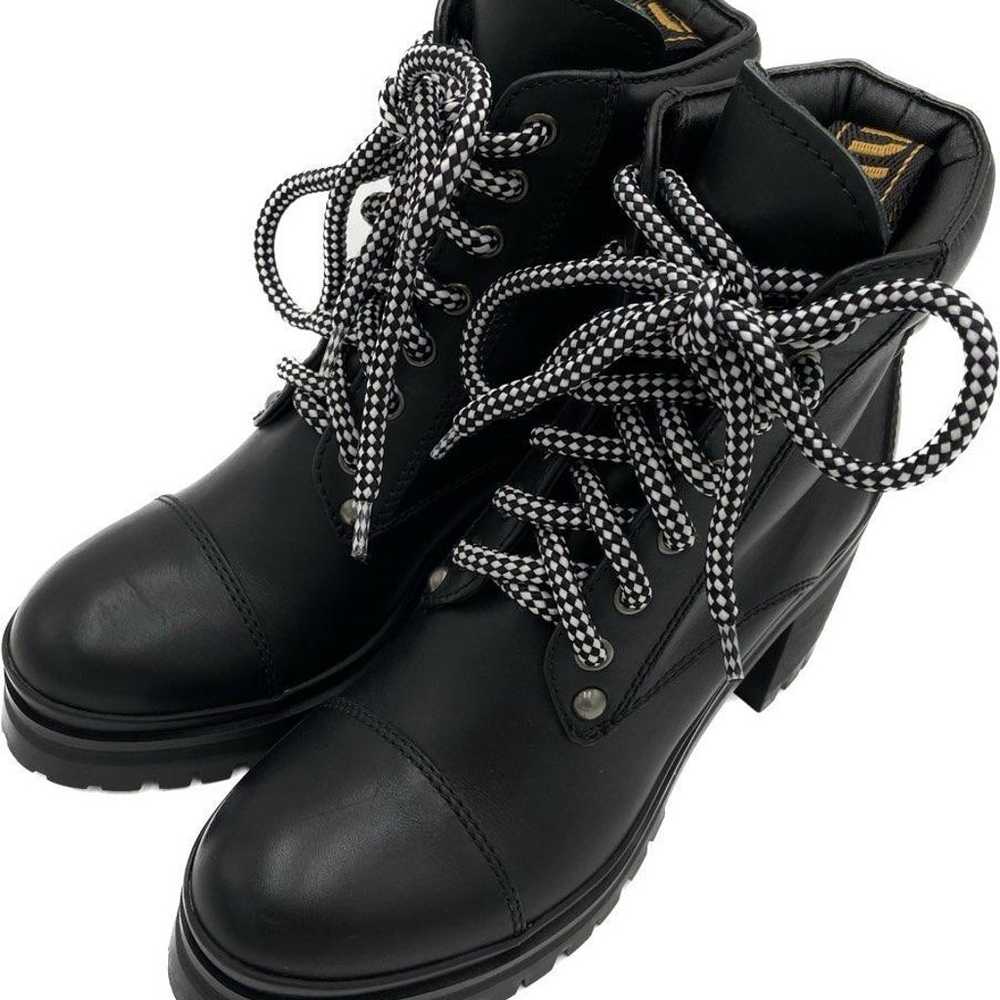 ♪Miu Miu short boots, size 34, black, lace-up boo… - image 1