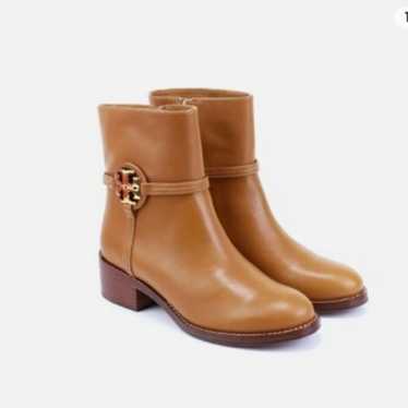 Tory Burch Miller Leather Ankle Booties - image 1