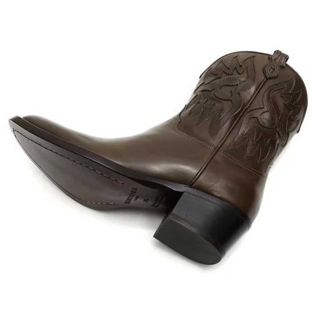 L04207 Unused SARTORE Western Boots: Size 35 Khaki - image 7