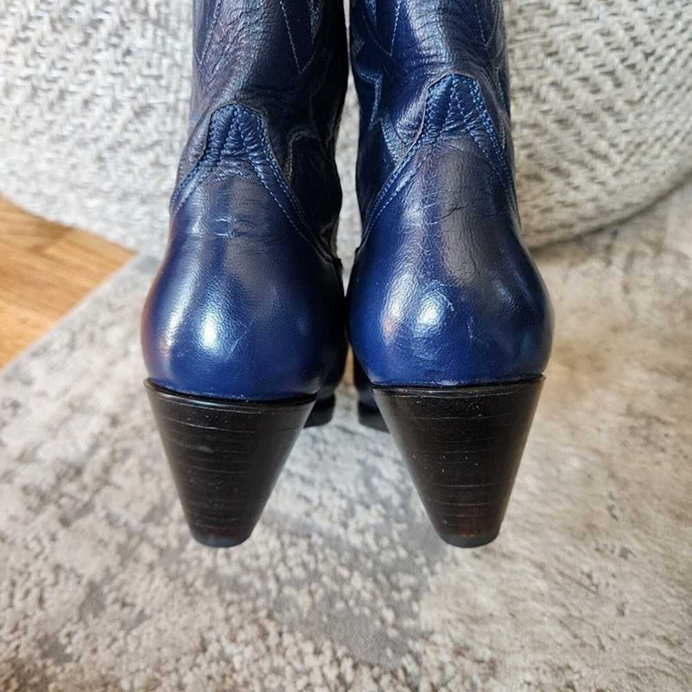 Women's Western Black Jack 7 B Cowboy Blue Boots … - image 7