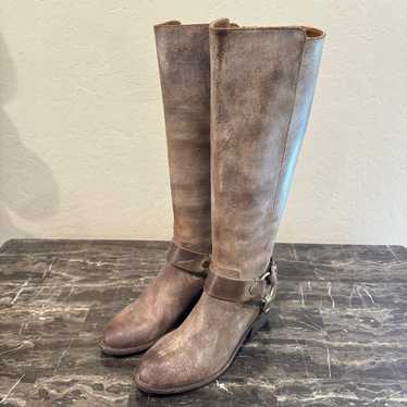 Frye Carson Harness Wide Calf Tall Boots