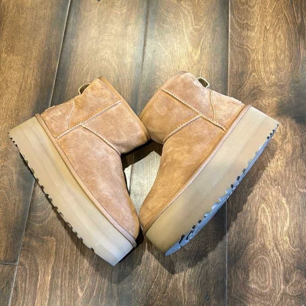 UGG chestnut classic mini platform Boots NWT - image 3