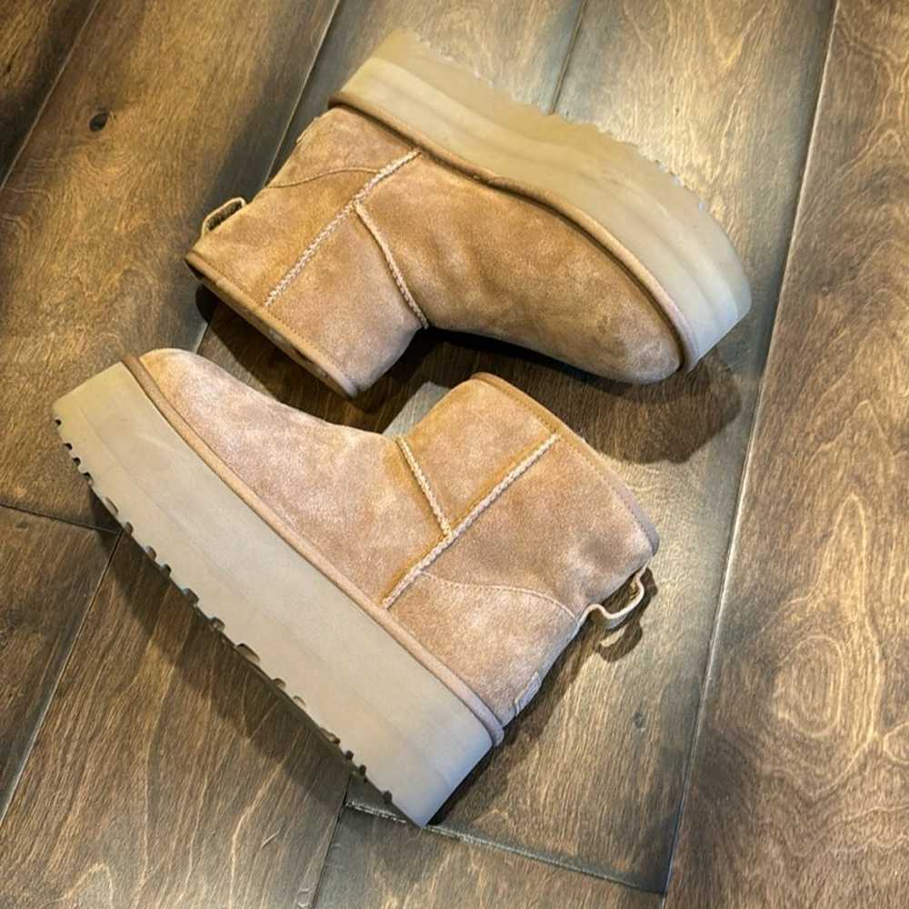 UGG chestnut classic mini platform Boots NWT - image 5