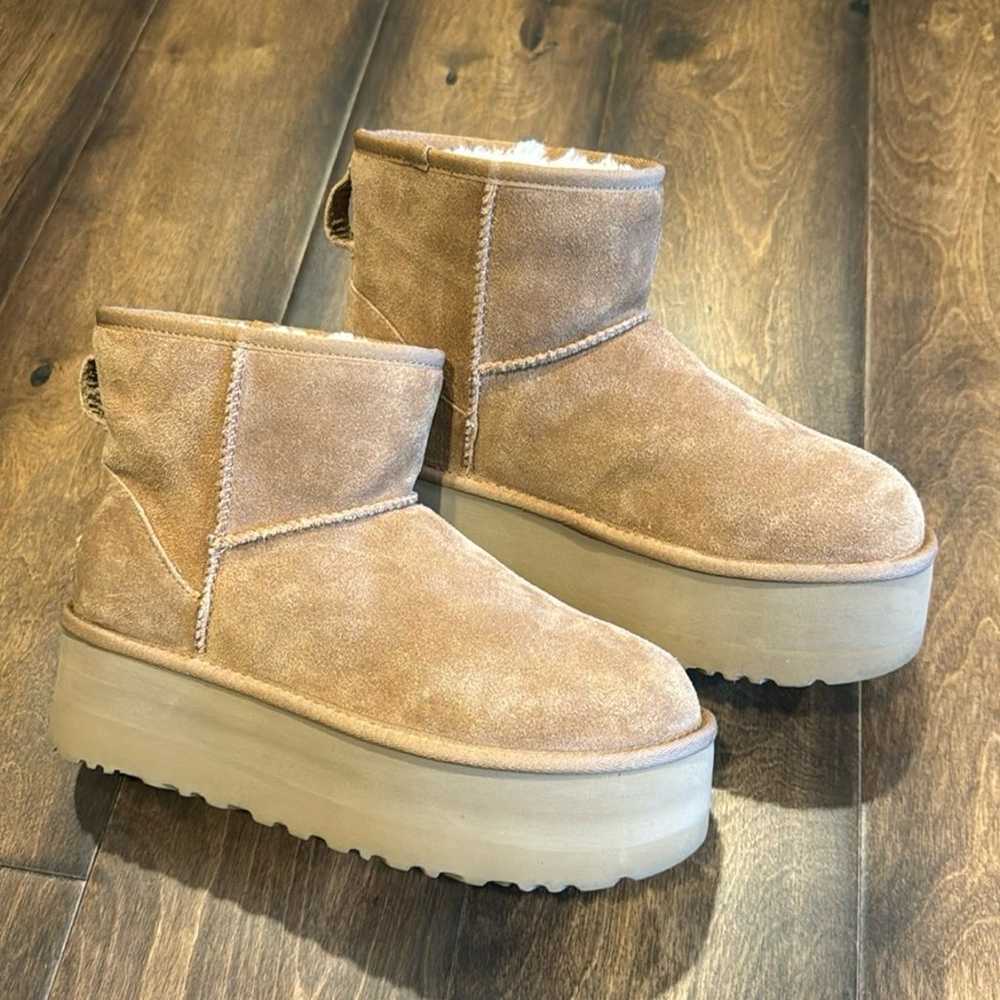 UGG chestnut classic mini platform Boots NWT - image 6