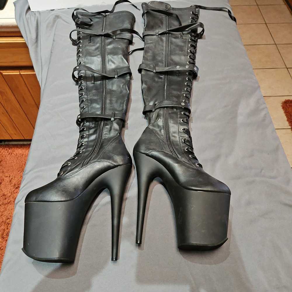 Pleaser Thigh High Platform Boots - image 3