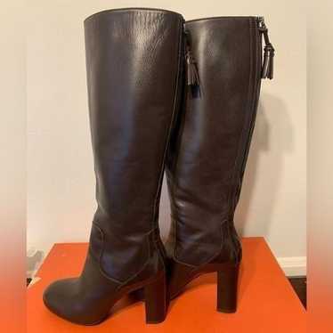 Hogan- Italian designer,  knee high  soft leather 