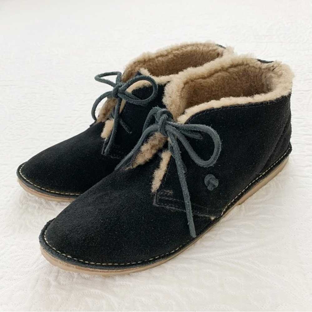 Beek Penguin Shearling-Lined Booties, Black - image 3