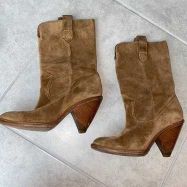 Michael Kors Brown Suede Leather Fashion Boots Si… - image 1