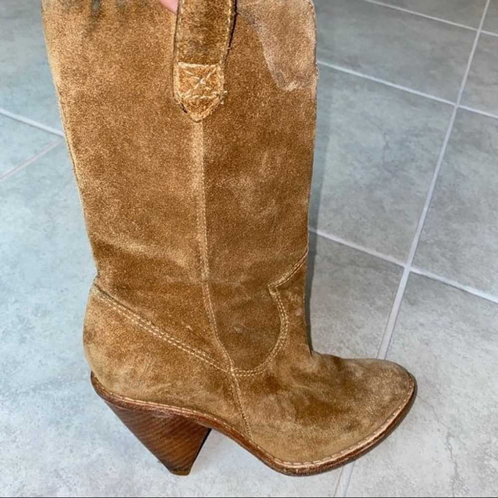 Michael Kors Brown Suede Leather Fashion Boots Si… - image 2