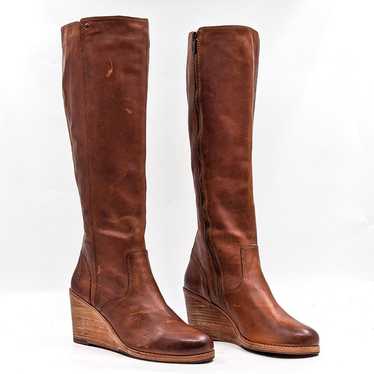 Fashion frye emma wedge tall boots