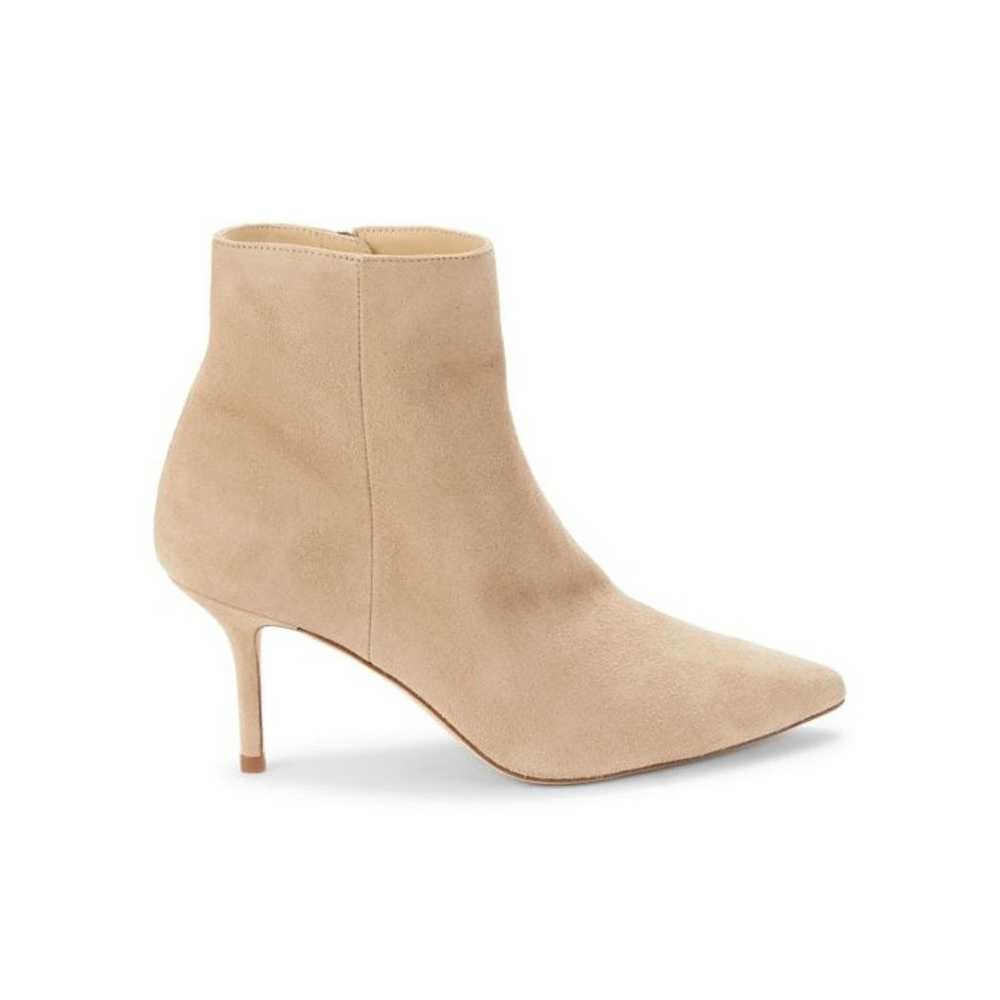 L'AGENCE in nude suede Aimee Plaid Ankle Boots si… - image 2