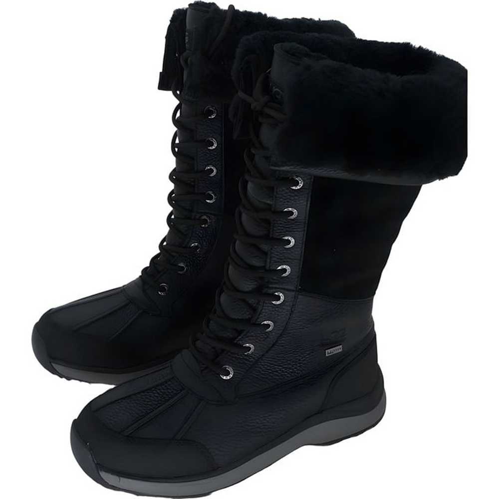 UGG Women's Adirondack Tall Black Boots, Size 8 -… - image 2