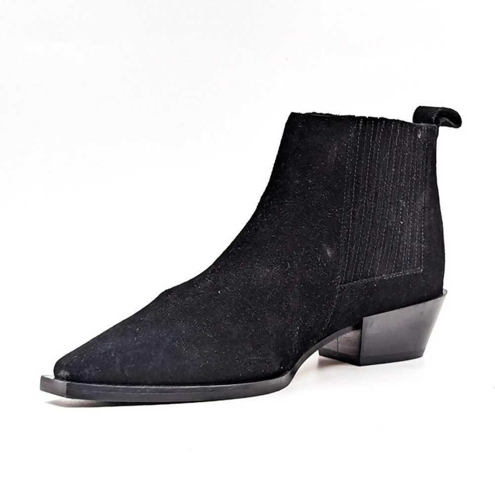 Aeyde Women Bea Black Suede Western Cowgirl Ankle… - image 3