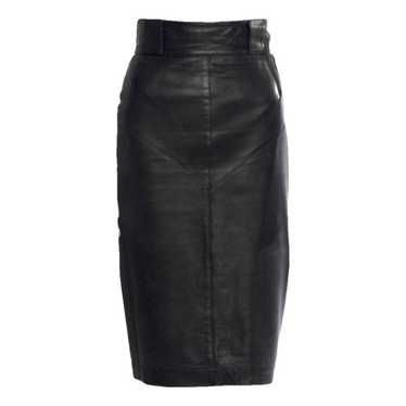 Alaïa Leather mid-length skirt