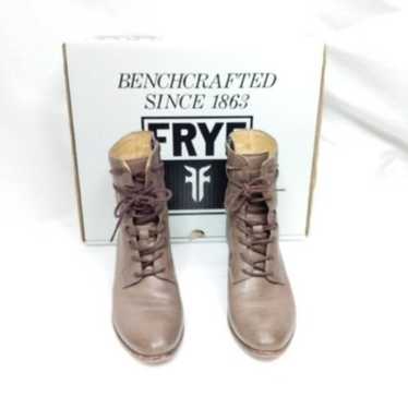 Frye Courtney Lace Up Leather Combat Boots 6 - image 1