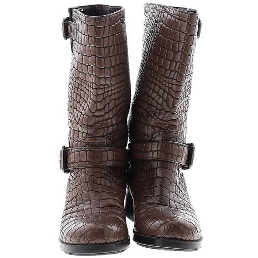 PRADA Leather Moto Boots Size 35.5 - image 3