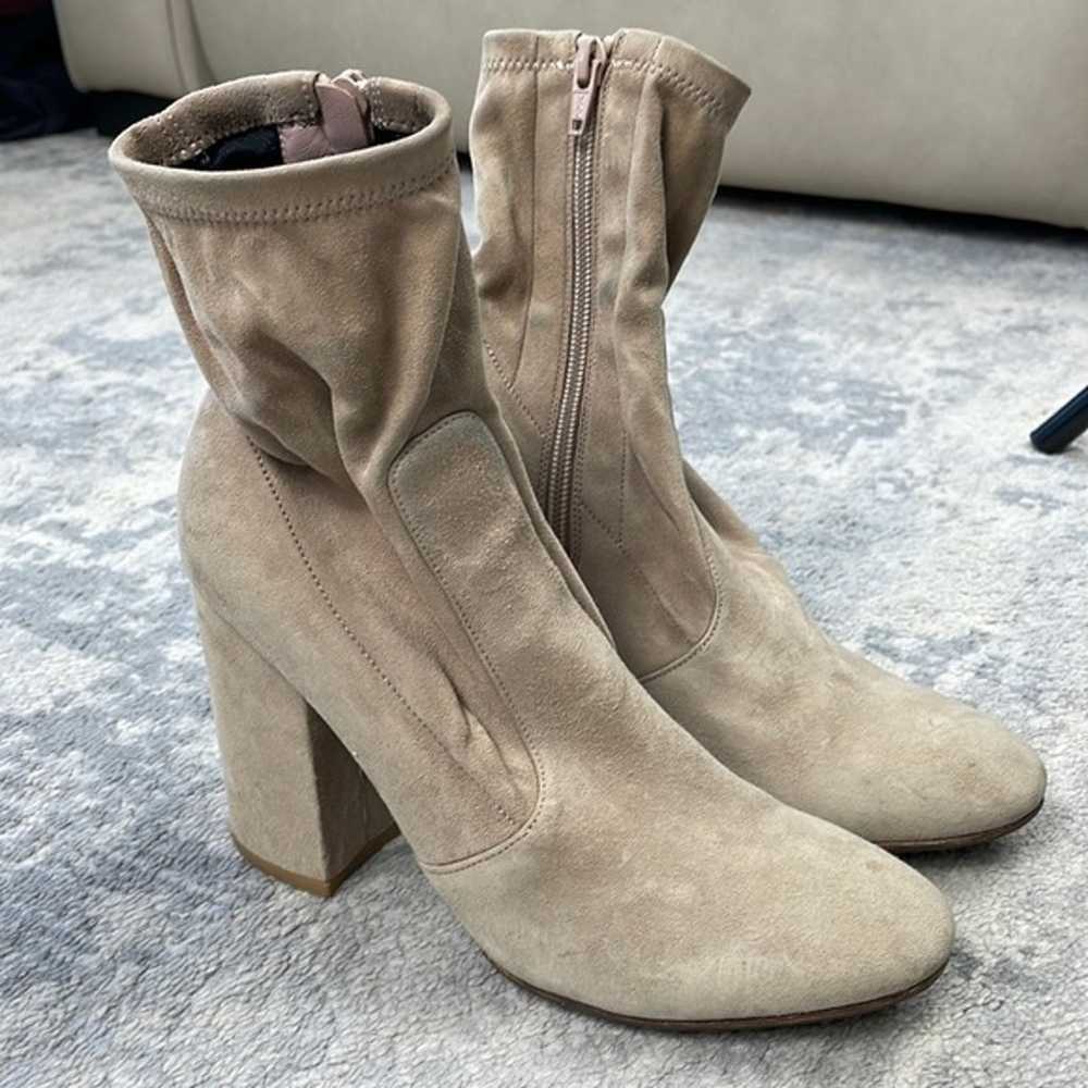 Valentino Garavani Ankle Sock Boots Beige Chunky … - image 2