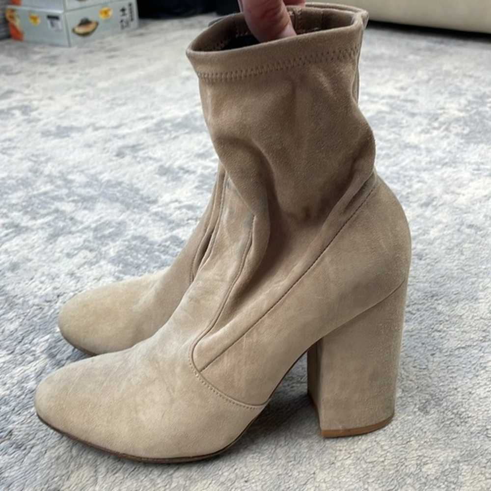 Valentino Garavani Ankle Sock Boots Beige Chunky … - image 9