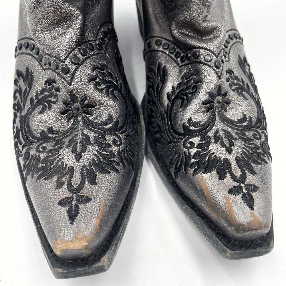 Old Gringo Winston Boots Silver Metallic Embroide… - image 4