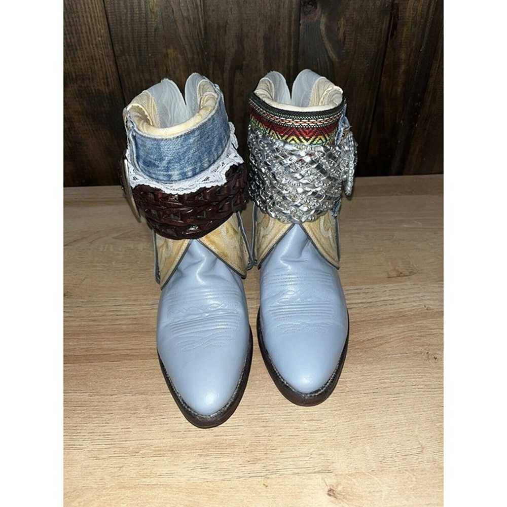 Upcycled OOAK Justin Western Boots Custom Gypsy B… - image 2