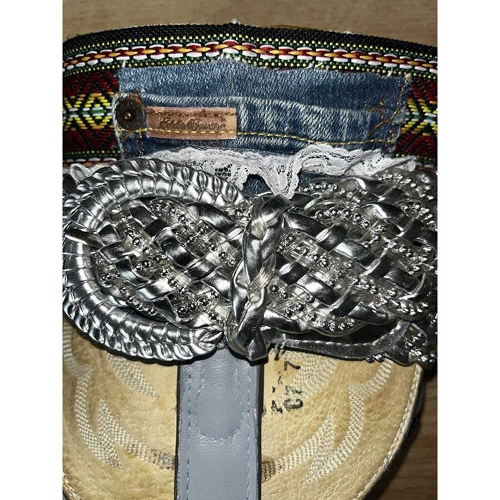 Upcycled OOAK Justin Western Boots Custom Gypsy B… - image 9