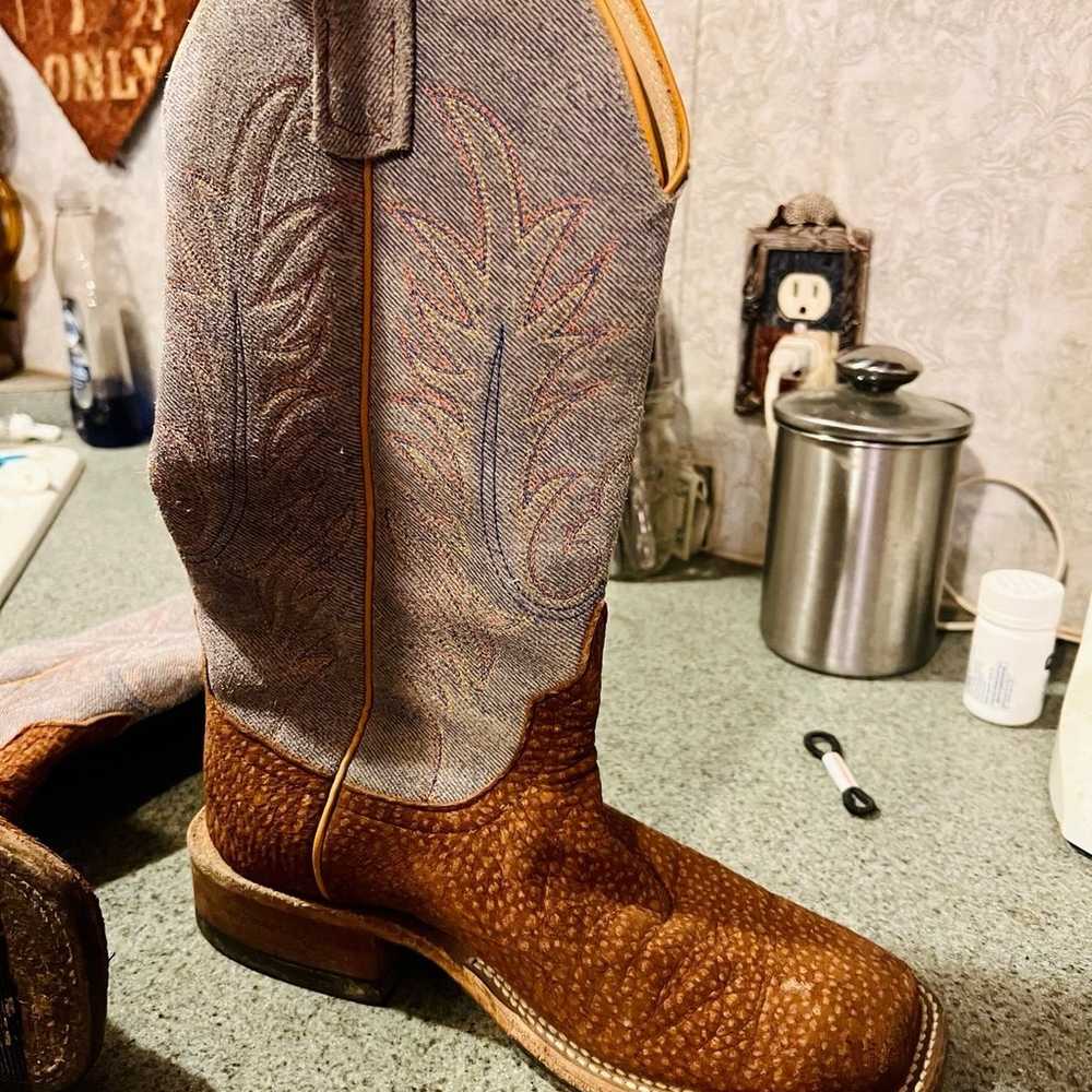 Exotic Custom made Anderson Bean carpaccio boots - image 2