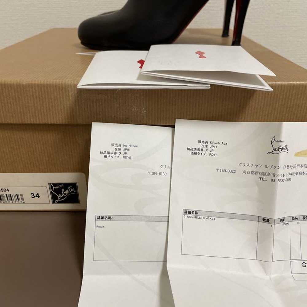 Christian Louboutin BELLE85 Bootie Black Size 34 - image 6