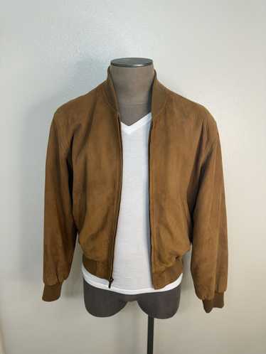 Coach Coach Tobacco Tan Leather Bomber Jacket