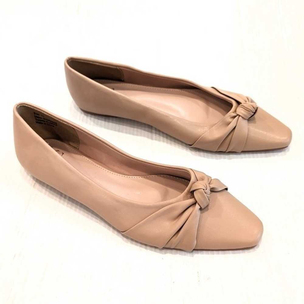 NY&CO Women's Noa Ballet Flats Beige Knot Slip-on… - image 1