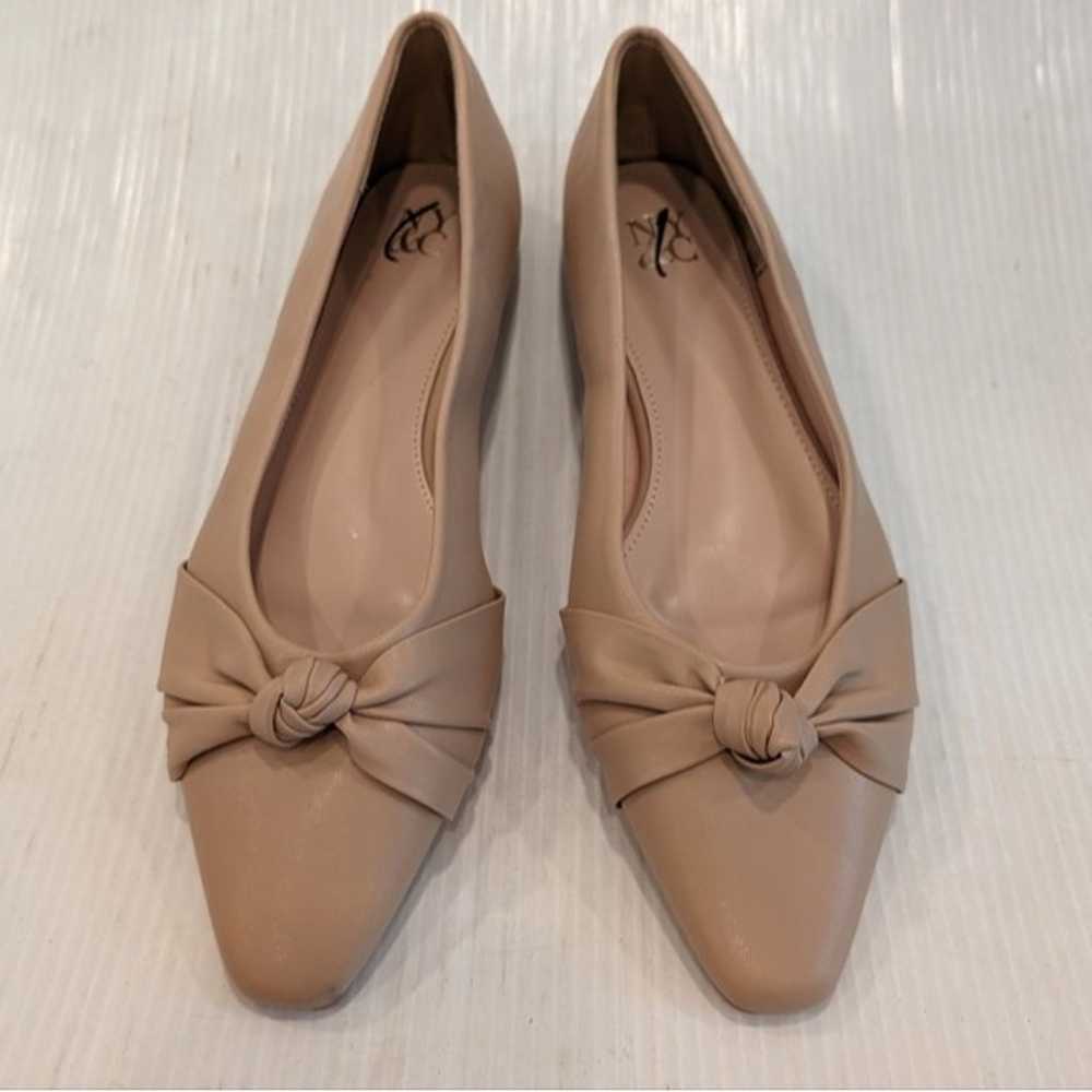 NY&CO Women's Noa Ballet Flats Beige Knot Slip-on… - image 3